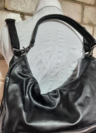 Удобная сумка рюкзак эко кожа4 фото