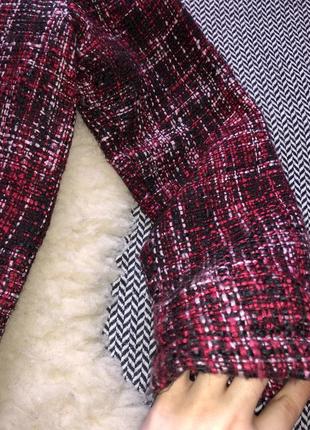 Жакет пиджак твидовый винтажные ретро винтаж кофта бомбер твідовий піджак вінтаж7 фото