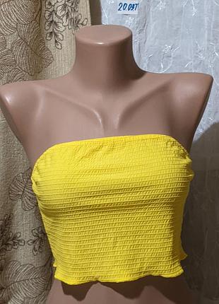Жовтий топ missguided розмір 1240