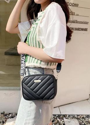 Сумка женская кроссбоди черная. сумка женская через плечо, клатч