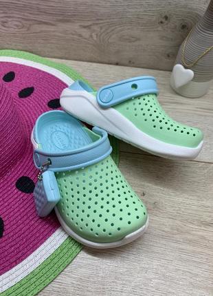 Детские кроксы crocs literide clog 205964-3tm1 фото