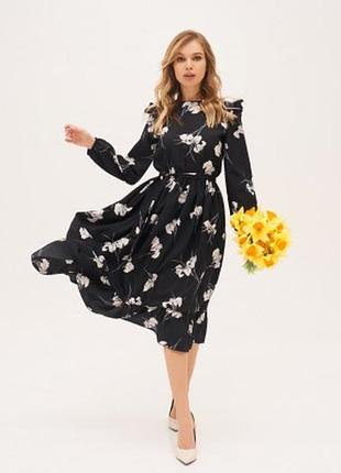 Платье для женщин цвет черный fi_001420