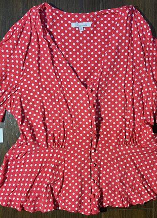 Блуза в горошок