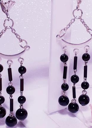 Сережки❤❤❤агат🖤🖤🖤