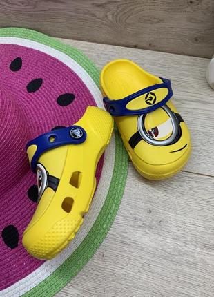 Дитячі  крокси kids' crocs fun lab minions yellow 204113-7302 фото