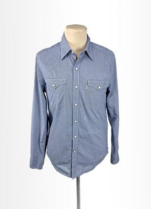 Рубашка фирменная levis, с кнопками, качественная1 фото