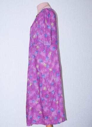 Лілове бузкове плаття халат халатом вільний ліловий4 фото