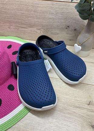 Мягкие кроксы crocs literide clog 204592-4sb