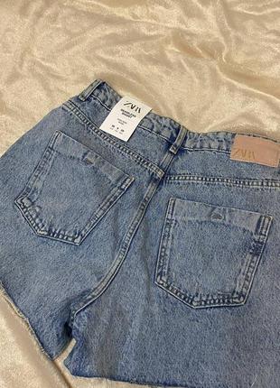 Новые джинсовые шорты zara, 38р3 фото