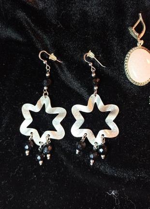 Сказочные серебряные украшения серьги, браслеты кольца серебро 9257 фото