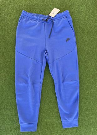 Спортивные штаны nike tech fleece blue