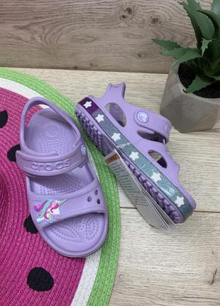 Детские сандалии крокс girls' crocs fun lab unicorn charm sanda 206366-5302 фото