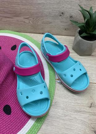 Дитячі сандалі крокс crocs crocband sandal kids 12856-4fv