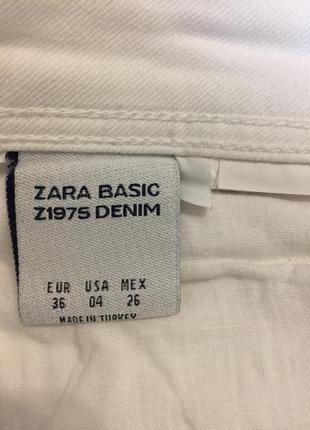 Белые джинсы/скинни, zara, размер 36/s9 фото