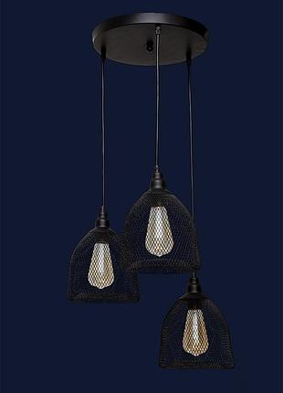 Люстры светильники в стиле лофт levistella 707p144f-3 bk (300)