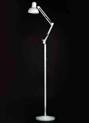 Торшер регулируемый в стиле loft белый 930