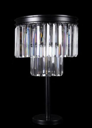 Настільна лампа світильник з абажуром з кришталю splendid-ray 30-3640-73