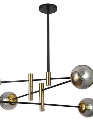 Люстра молекула levistella 909lxl3012-6 bk+bk