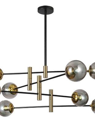 Люстра молекула levistella 909lxl3012-8 bk+bk