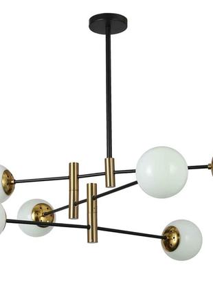 Люстра молекула levistella  909lxl3012-6 bk+wh