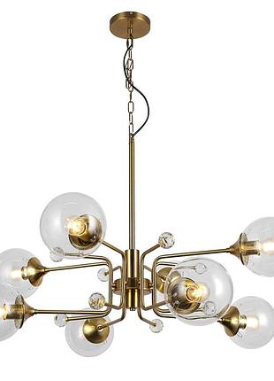 Люстра молекула levistella 752l7735-8 brz+cl