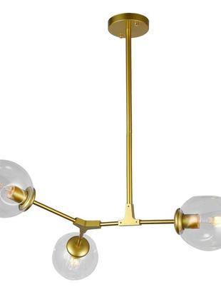 Люстра молекула levistella 752l7731-3 gd+cl