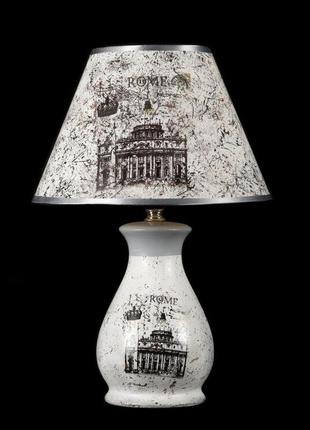 Настольная лампа с абажуром в стиле прованс splendid-ray 30-4064-921 фото