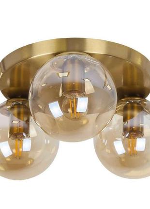 Люстра стельова кулі levistella 756xpr150f-3 brz+cl (300)