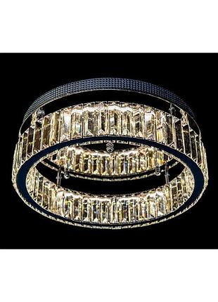 Стельова світлодіодна люстра світильник з кришталем linisoln 7102