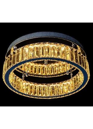 Стельова світлодіодна люстра світильник з кришталем linisoln 7102