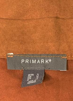 Трендовая юбка терракотового цвета primark размер l xl/ 147 фото