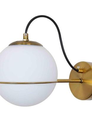 Бра настенный светильник шар levistella 761j2017-1 brz+wh