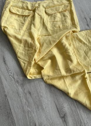 Брюки штаны палаццо льняные льняные льняные лен zara mango 🥭7 фото