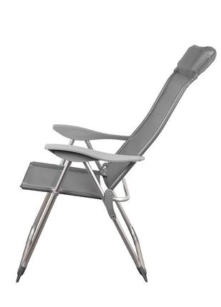Стілець крісло шезлонг складаний для пікніка відпочинку пляжу дачі саду levistella gp20022010 gray4 фото