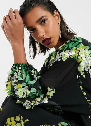 Плаття asos довге вишите