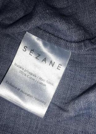 Sezane французская джинсовая рубашка на кнопках! р.-366 фото