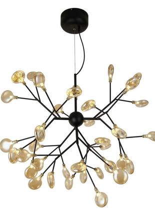 Люстра світлодіодна декоративна у сучасному стилі levistella 918lp262-36 bk+br