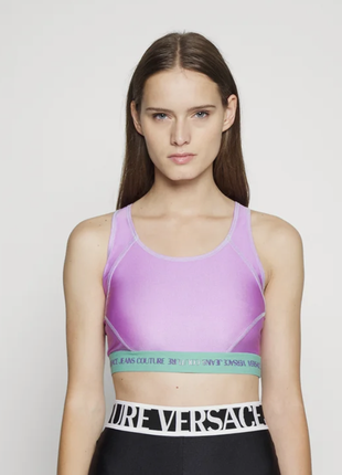 Топ side-stripe shorts Green