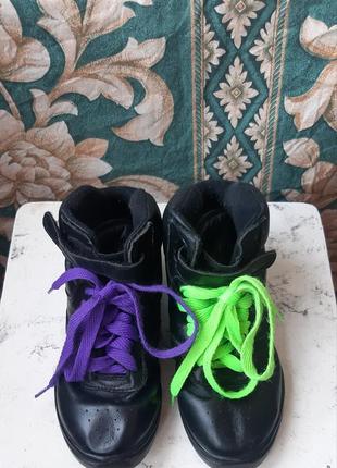 Кожаные джазовки кроссовки туфли обувь для современных танцев хореографии детские1 фото