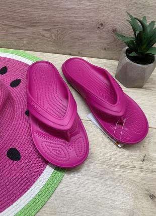 Крокси crocband classic flip candy pink 202635-6х0