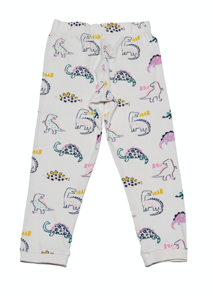 Светлая пижама с динозаврами m&amp;s на мальчика 4-5 лет5 фото