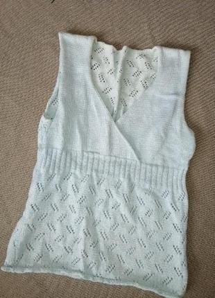 Майка вязаная
