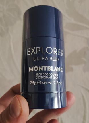 Montblanc explorer ultra blue дезодорант-стик