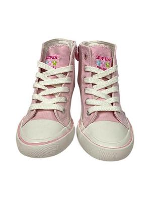 Розовые детские кеды 3