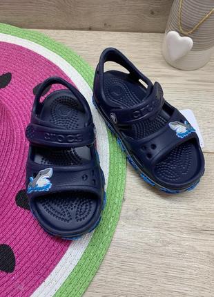 Детские сандалии крокс crocband sandal kids 206365-410
