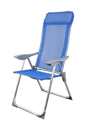 Кресло стул шезлонг раскладной стул для пикника пляжа рыбалки levistella gp20022010 blue1 фото