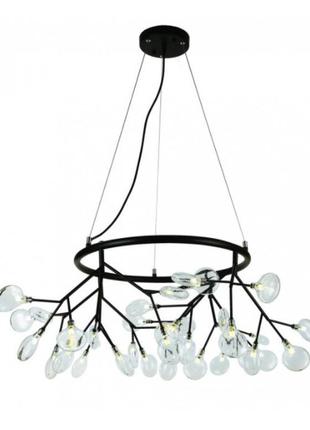 Люстра современная светодиодная led petals levistella 918lp263-36 bk+cl1 фото