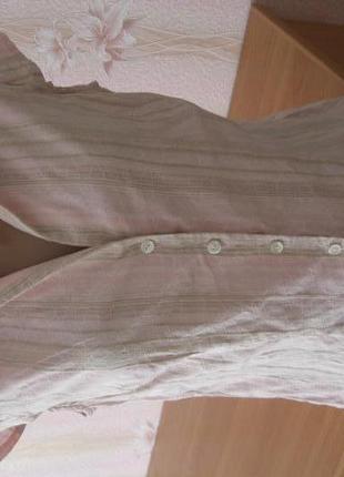 Женская летняя хлопковая блуза жатка marks&spencer, р.12 наш р.465 фото