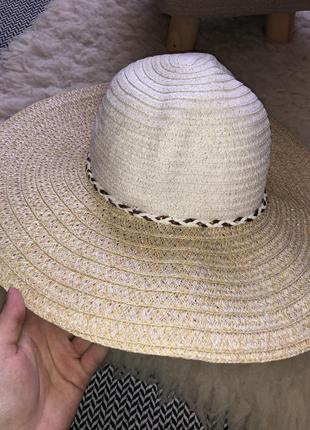 Шляпа с полями плетеная рафия солома соломенная солом’яний капелюх рафія10 фото
