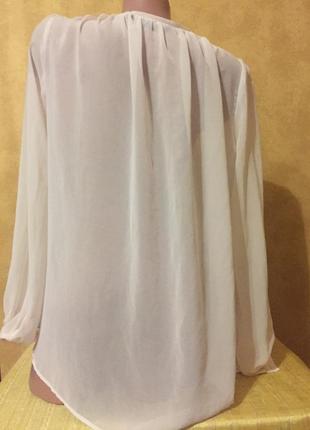 Нежная блуза от zara прозрачная рубашка2 фото